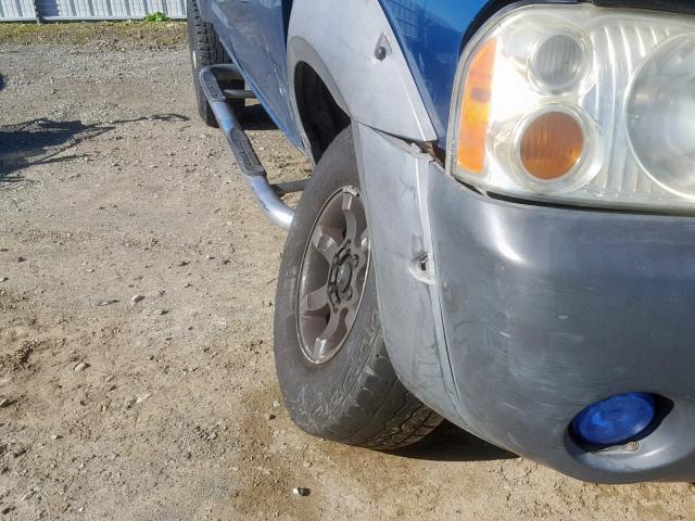 1N6ED27T93C407983 - 2003 NISSAN FRONTIER C BLUE photo 9