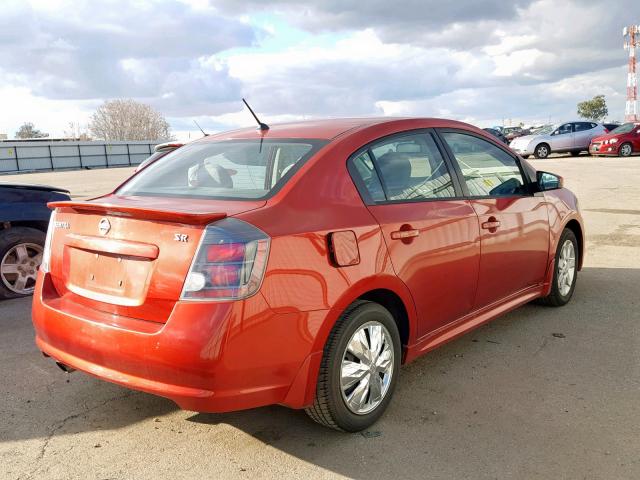 3N1AB6APXBL618366 - 2011 NISSAN SENTRA 2.0 RED photo 4