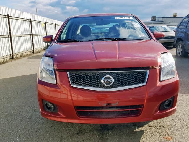 3N1AB6APXBL618366 - 2011 NISSAN SENTRA 2.0 RED photo 9