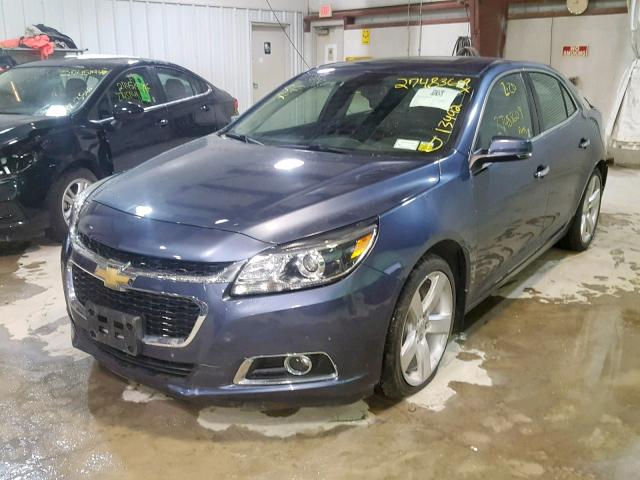 1G11G5SX0FF146419 - 2015 CHEVROLET MALIBU LTZ BLUE photo 2