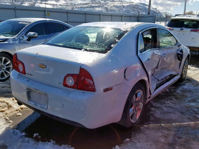 1G1ZH57B99F188170 - 2009 CHEVROLET MALIBU 1LT WHITE photo 4