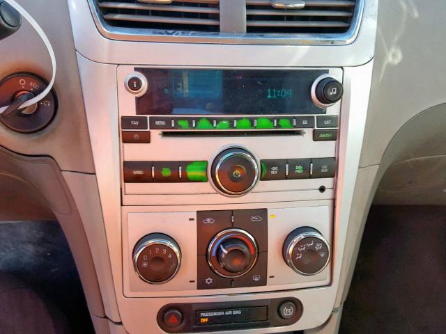 1G1ZH57B99F188170 - 2009 CHEVROLET MALIBU 1LT WHITE photo 9