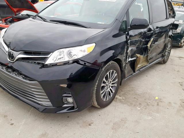 5TDYZ3DC4KS993632 - 2019 TOYOTA SIENNA LIM BLACK photo 9