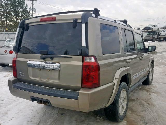 1J8HG58N96C246931 - 2006 JEEP COMMANDER GOLD photo 4