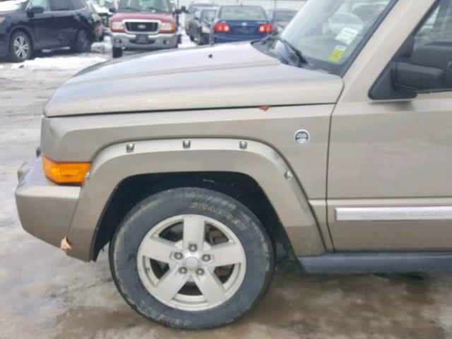 1J8HG58N96C246931 - 2006 JEEP COMMANDER GOLD photo 9