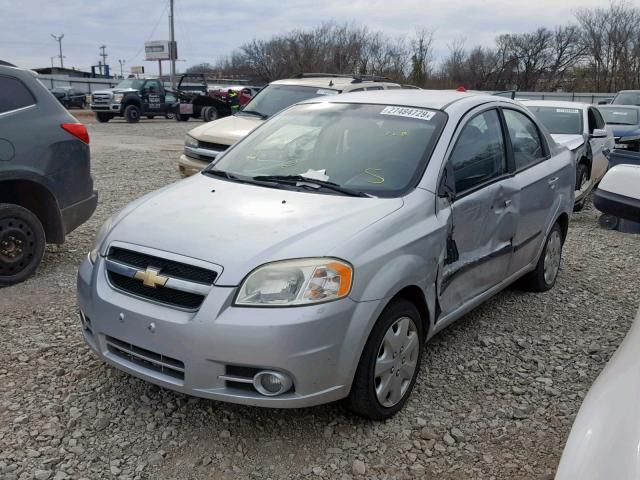 KL1TG5DE2BB238748 - 2011 CHEVROLET AVEO LT SILVER photo 2