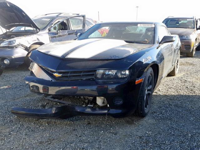 2G1FA1E36F9151920 - 2015 CHEVROLET CAMARO LS BLACK photo 2