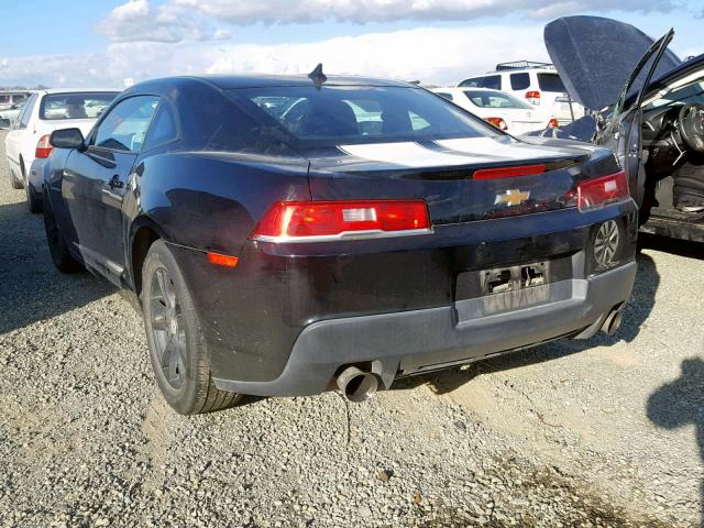 2G1FA1E36F9151920 - 2015 CHEVROLET CAMARO LS BLACK photo 3