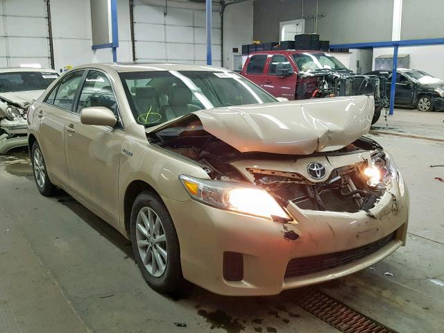 4T1BB3EKXBU134987 - 2011 TOYOTA CAMRY HYBR GOLD photo 1