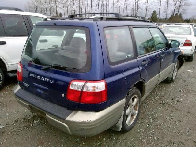 JF1SF65561H713816 - 2001 SUBARU FORESTER S Mavi foto 4
