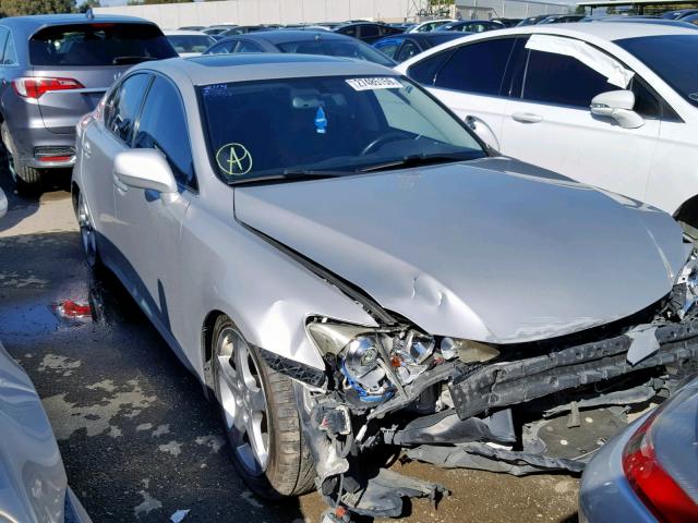 JTHBK262972031171 - 2007 LEXUS IS 250 SILVER photo 1