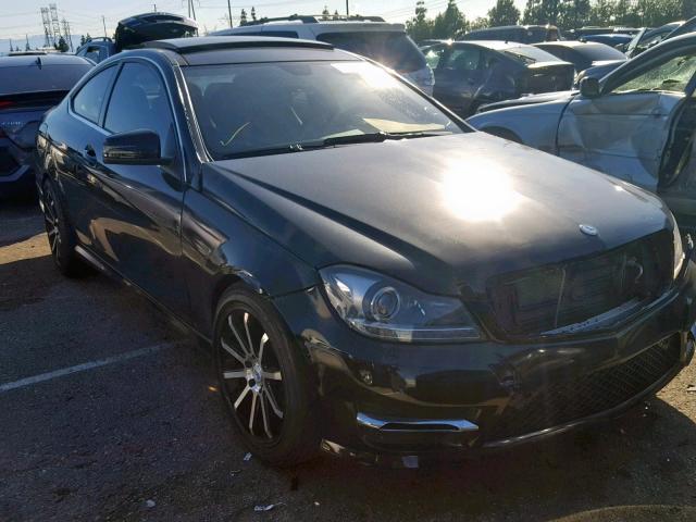 WDDGJ4HB3CF767941 - 2012 MERCEDES-BENZ C 250 BLACK photo 1