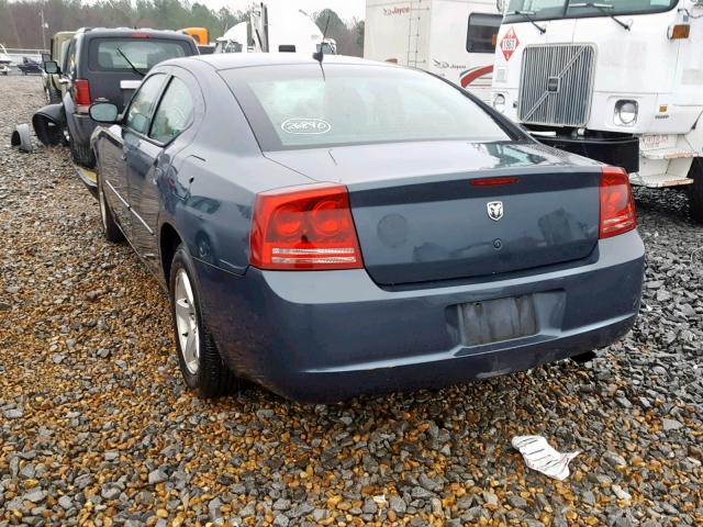 2B3LA33G48H158791 - 2008 DODGE CHARGER SX BLUE photo 3