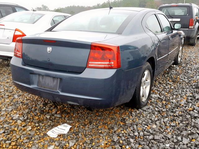 2B3LA33G48H158791 - 2008 DODGE CHARGER SX BLUE photo 4