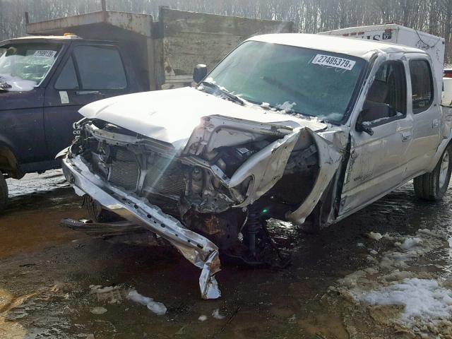 5TEHN72N34Z307318 - 2004 TOYOTA TACOMA DOU ვერცხლისფერი ფოტო 9