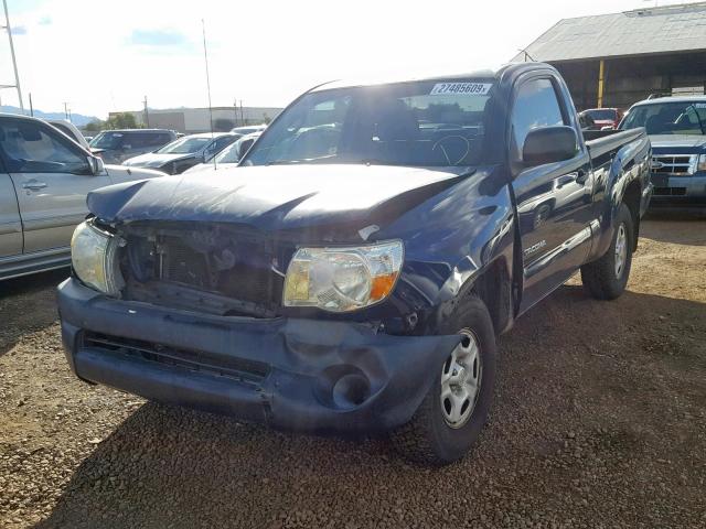 5TENX22N77Z397481 - 2007 TOYOTA TACOMA BLUE photo 2