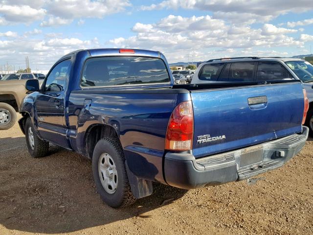 5TENX22N77Z397481 - 2007 TOYOTA TACOMA BLUE photo 3