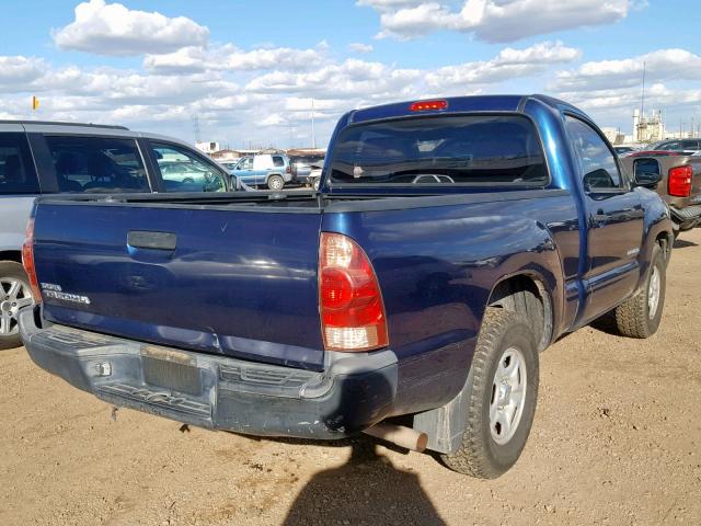 5TENX22N77Z397481 - 2007 TOYOTA TACOMA BLUE photo 4