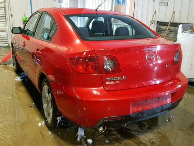 JM1BK12F651308351 - 2005 MAZDA 3 I RED photo 3