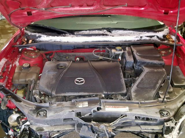 JM1BK12F651308351 - 2005 MAZDA 3 I RED photo 7