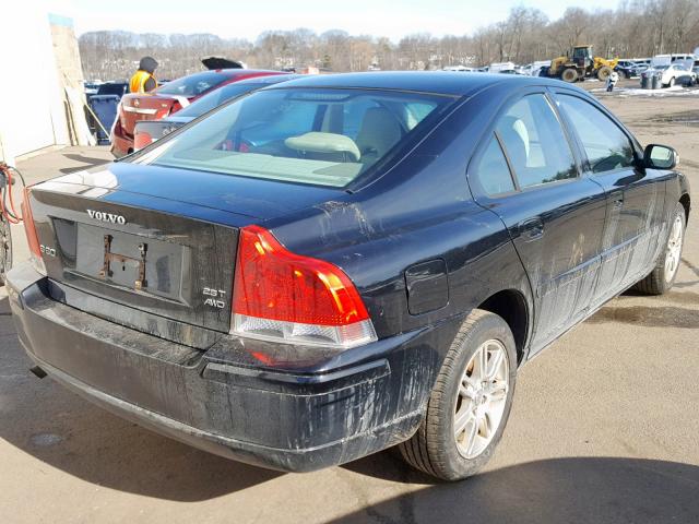 YV1RH592382672615 - 2008 VOLVO S60 2.5T BLACK photo 4