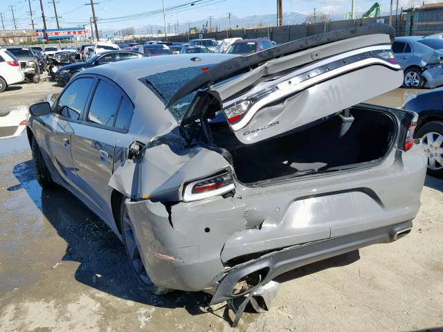 2C3CDXBG6KH510523 - 2019 DODGE CHARGER SX GRAY photo 3