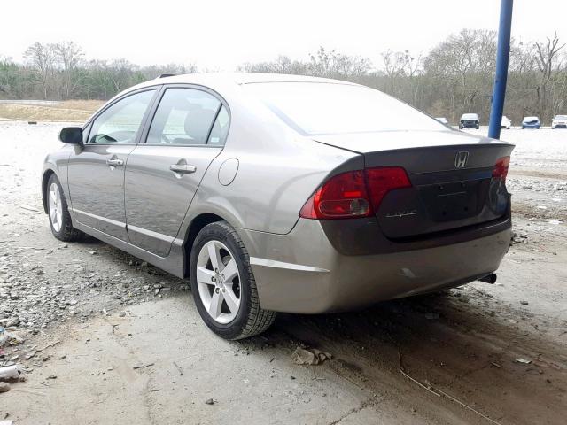 2HGFA16918H528724 - 2008 HONDA CIVIC EXL GRAY photo 3