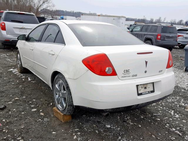 1G2ZH57N984143472 - 2008 PONTIAC G6 GT WHITE photo 3