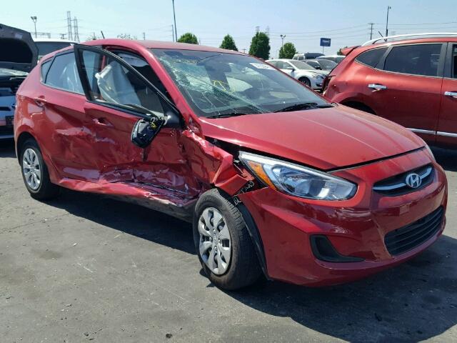 KMHCT5AE4GU274926 - 2016 HYUNDAI ACCENT SE RED photo 1