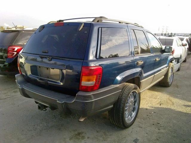 1J4GX48S81C676746 - 2001 JEEP GRAND CHER BLUE photo 4