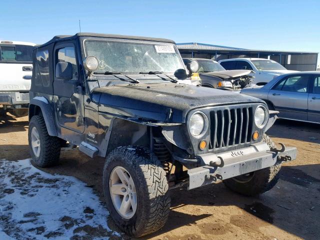 1J4FA29114P743529 - 2004 JEEP WRANGLER / BLACK photo 1