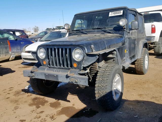 1J4FA29114P743529 - 2004 JEEP WRANGLER / BLACK photo 2