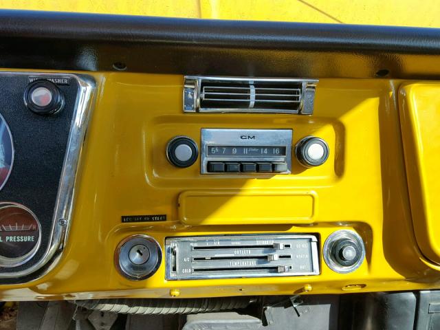 CKE242F367944 - 1972 CHEVROLET K20 YELLOW photo 9