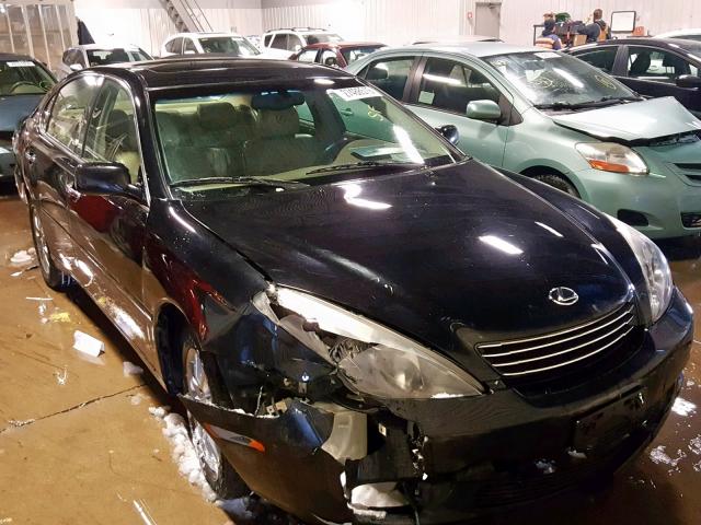 JTHBF30G836002259 - 2003 LEXUS ES 300 BLACK photo 1