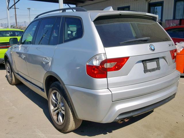 WBXPA93416WG79092 - 2006 BMW X3 3.0I SILVER photo 3