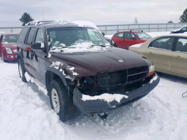 1D4HS38N03F583771 - 2003 DODGE DURANGO SP MAROON photo 1