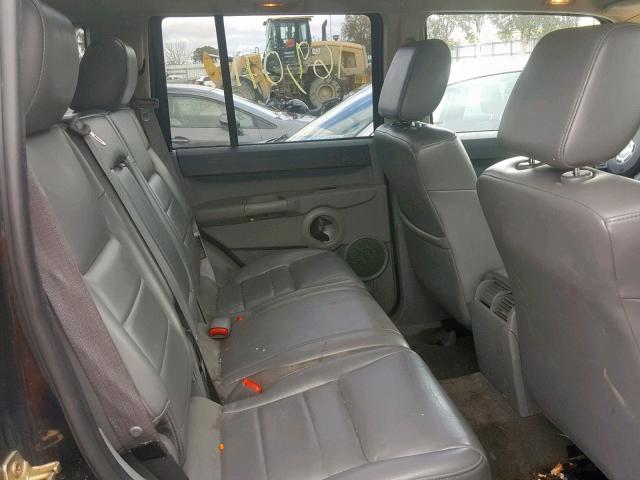 1J8HG48N26C168373 - 2006 JEEP COMMANDER GOLD photo 6