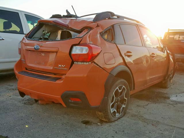 JF2GPAKCXE8231960 - 2014 SUBARU XV CROSSTR ORANGE photo 4