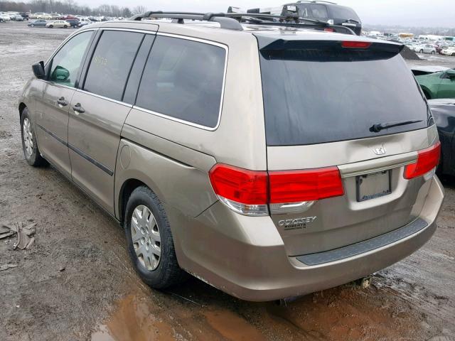 5FNRL38219B060373 - 2009 HONDA ODYSSEY LX TAN photo 3