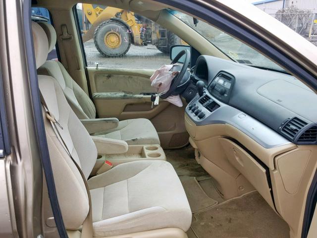 5FNRL38219B060373 - 2009 HONDA ODYSSEY LX TAN photo 5