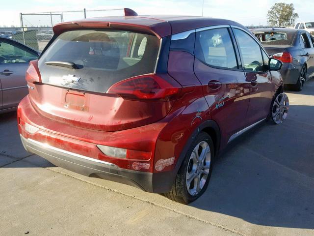 1G1FW6S06H4187900 - 2017 CHEVROLET BOLT EV LT BURGUNDY photo 4