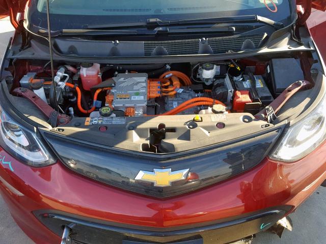 1G1FW6S06H4187900 - 2017 CHEVROLET BOLT EV LT BURGUNDY photo 7