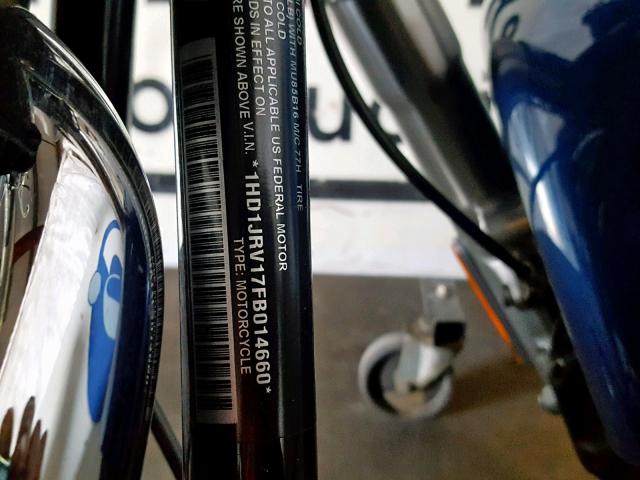 1HD1JRV17FB014660 - 2015 HARLEY-DAVIDSON FLS SOFTAI 蓝色 照片 10