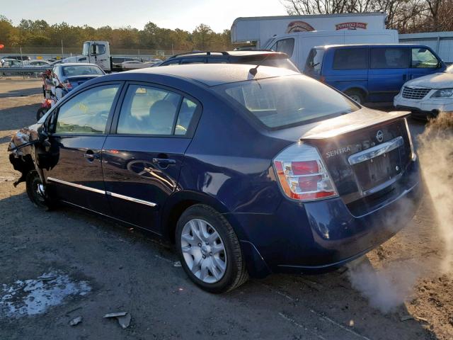 3N1AB6AP2CL784348 - 2012 NISSAN SENTRA 2.0 BLUE photo 3