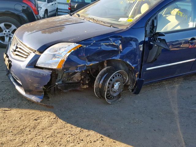 3N1AB6AP2CL784348 - 2012 NISSAN SENTRA 2.0 BLUE photo 9