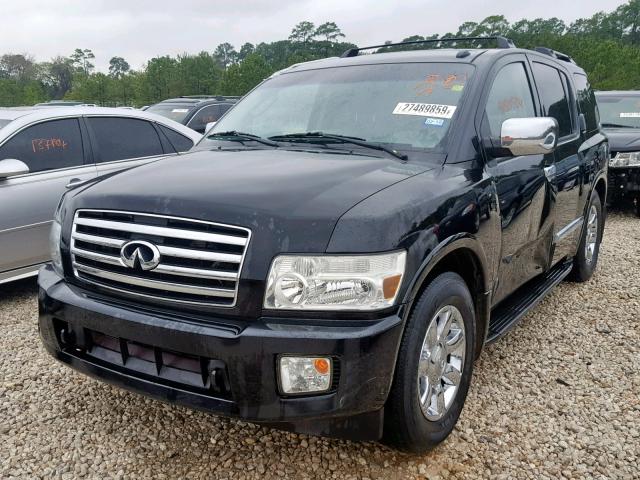 5N3AA08A47N805823 - 2007 INFINITI QX56 BLACK photo 2