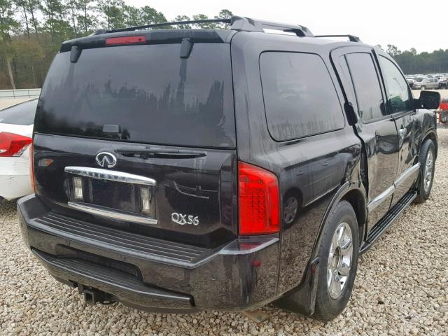 5N3AA08A47N805823 - 2007 INFINITI QX56 BLACK photo 4