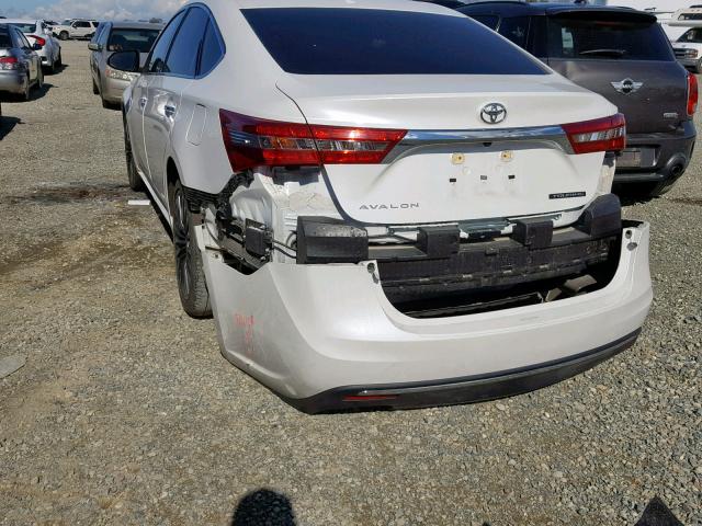 4T1BK1EB8GU228961 - 2016 TOYOTA AVALON XLE WHITE photo 3