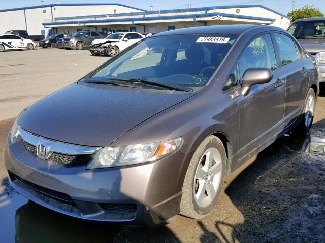 2HGFA1F69BH530850 - 2011 HONDA CIVIC LX-S GRAY photo 2