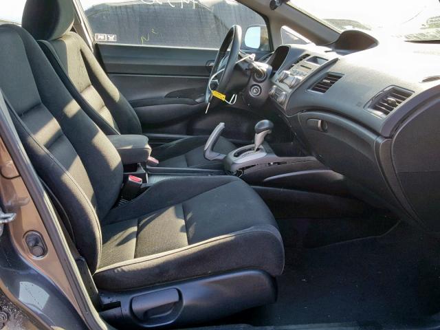 2HGFA1F69BH530850 - 2011 HONDA CIVIC LX-S GRAY photo 5